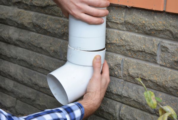 Drainage Downspout Repair in Easton