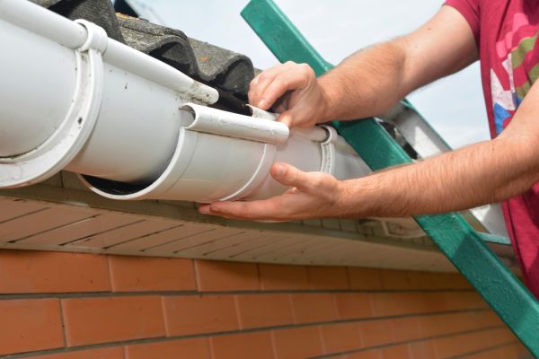 Large Gutter Repair in Easton