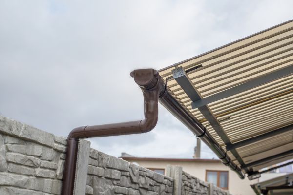 Plastic Downspout Installation in Easton